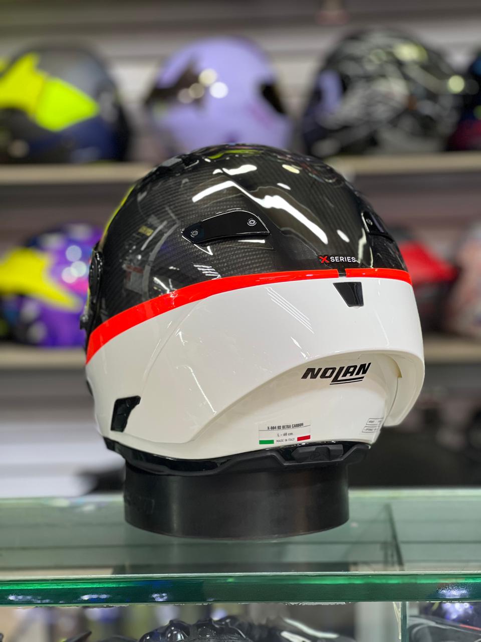 CASCO NOLAN X 804 RS ULTRA CARBON DOC NEGRO BLANCO image 3