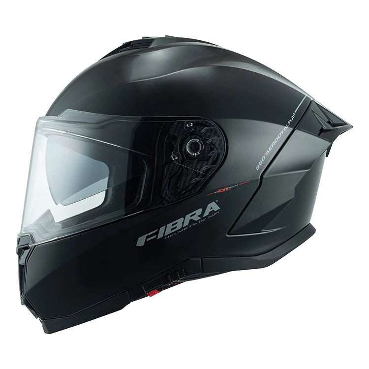 Fibra Deka duo casco negro brillante image 3