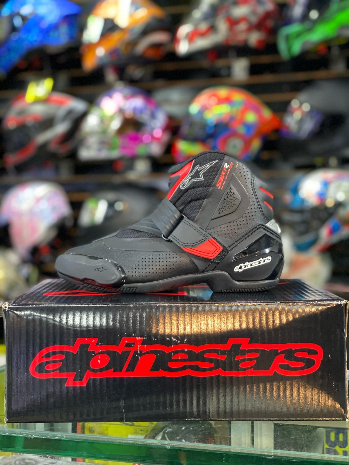 Botas ALPINESTARS SMX 1-R V2 NEGRAS ROJAS image 1
