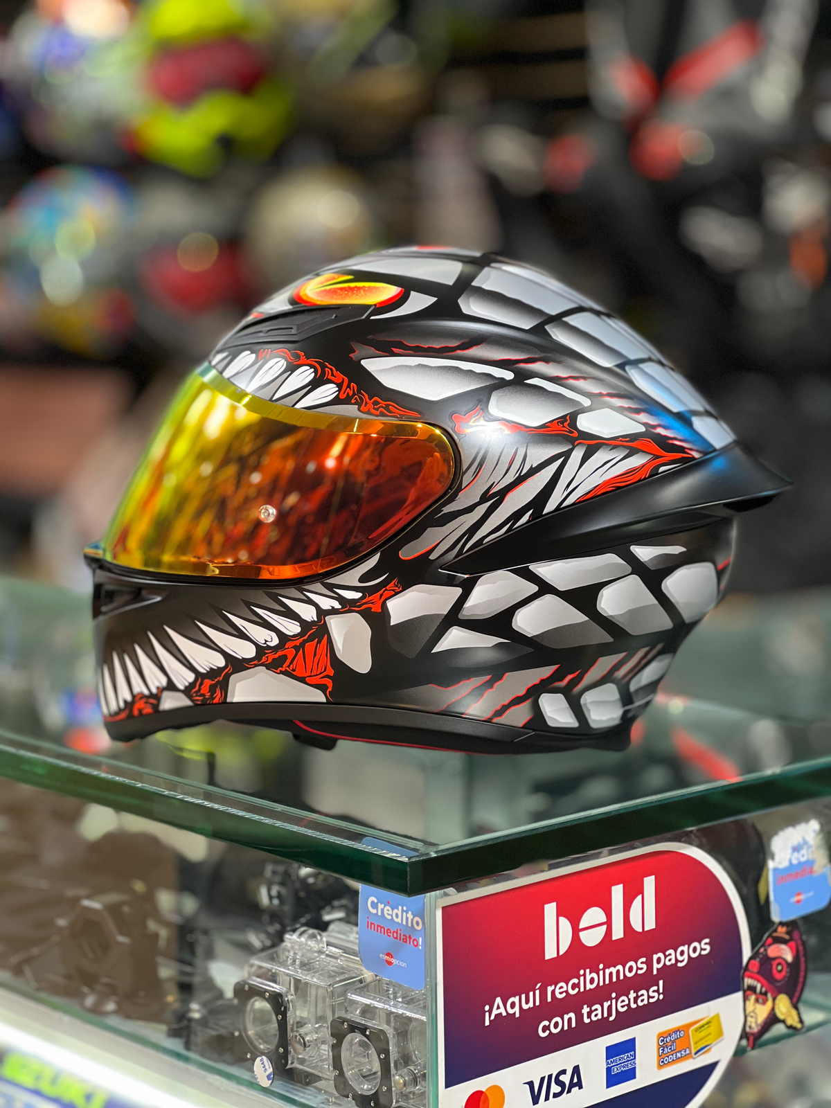 AGV K1 S Lyzard Grey/Red image 0