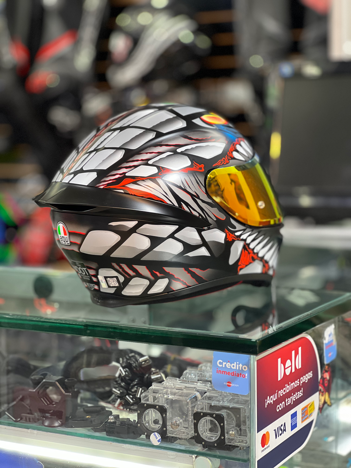 AGV K1 S Lyzard Grey/Red image 1