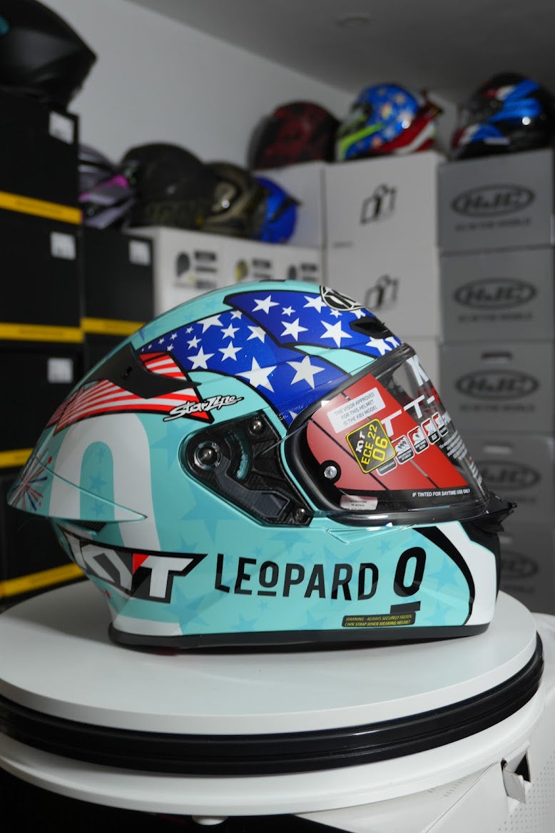 KYT TT REVO LEOPART USA