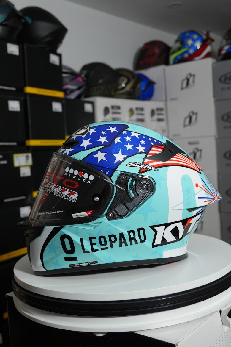 KYT TT REVO LEOPART USA