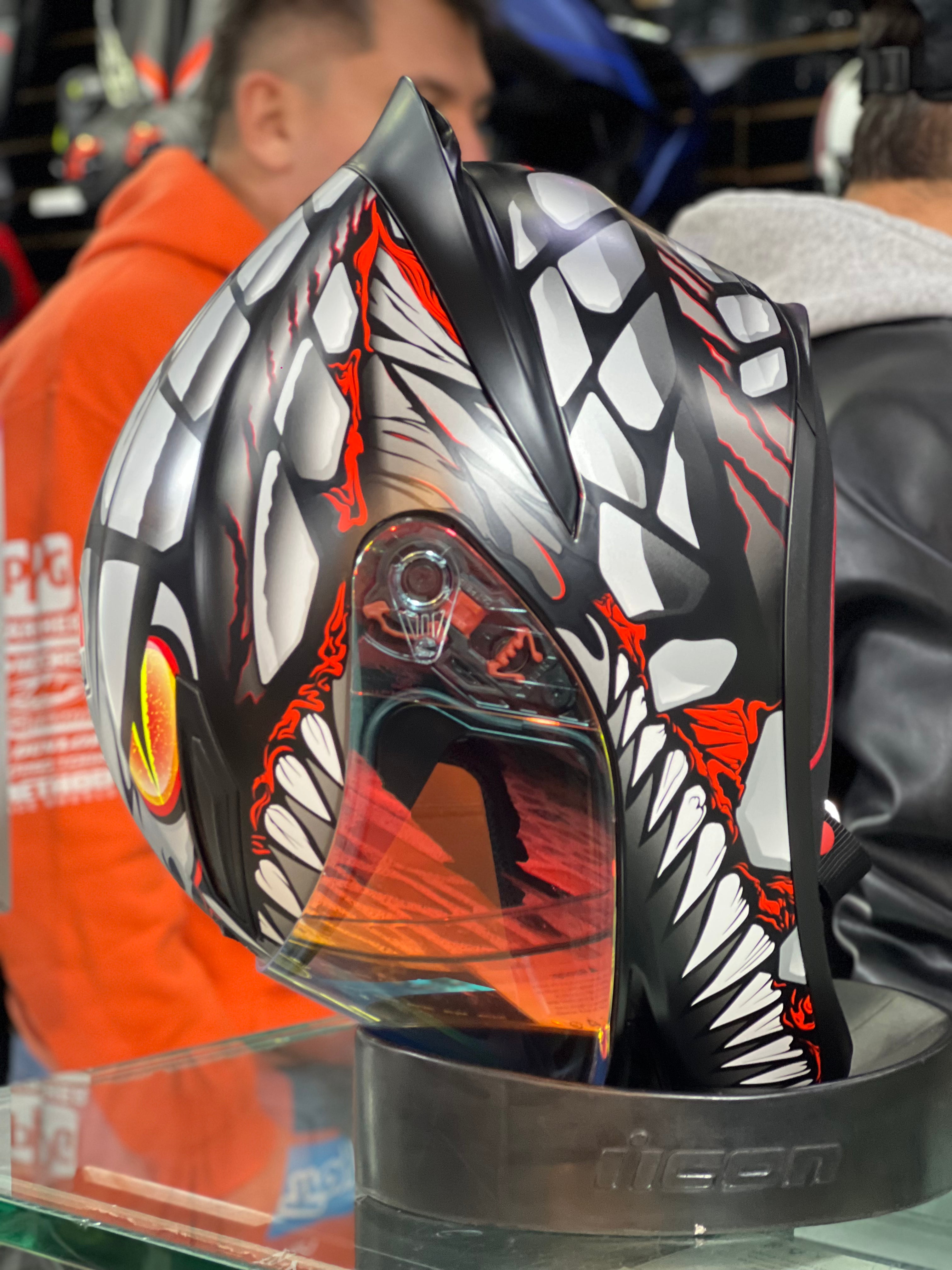 AGV K1 S LYZARD MATT BLACK/GREY/RED