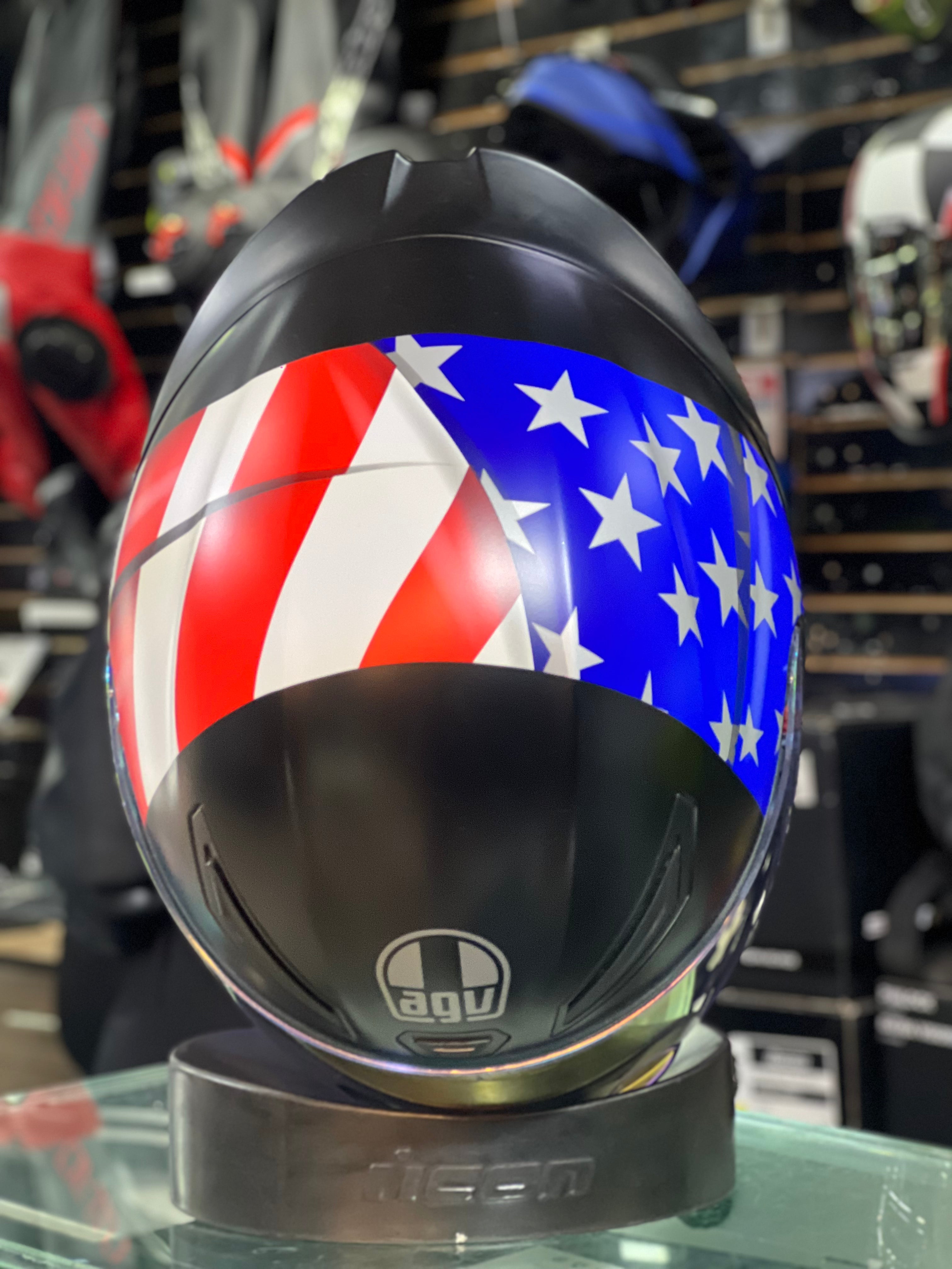 AGV K1 S US FLAG MATT BLACK/RED/BLUE