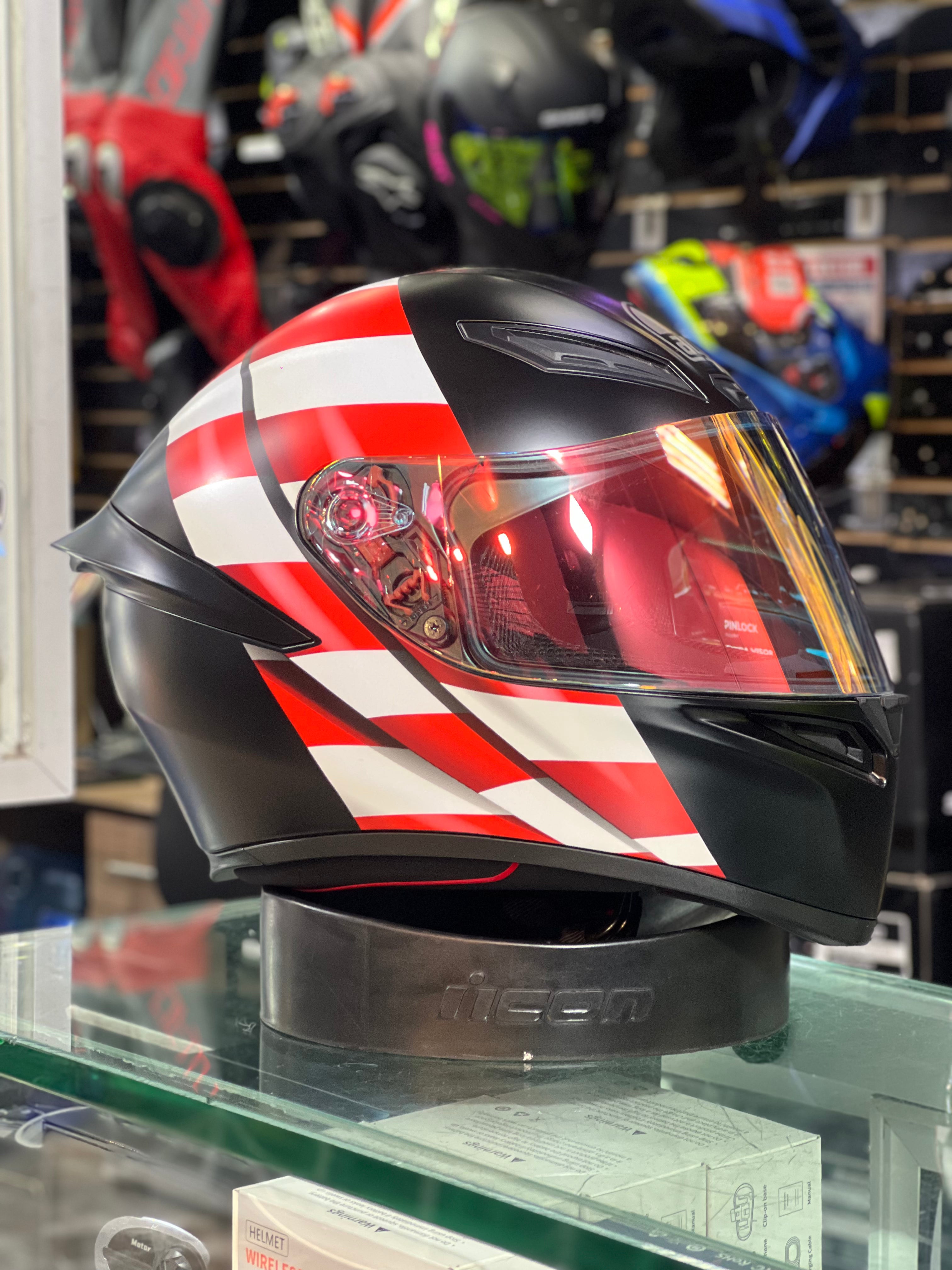 AGV K1 S US FLAG MATT BLACK/RED/BLUE
