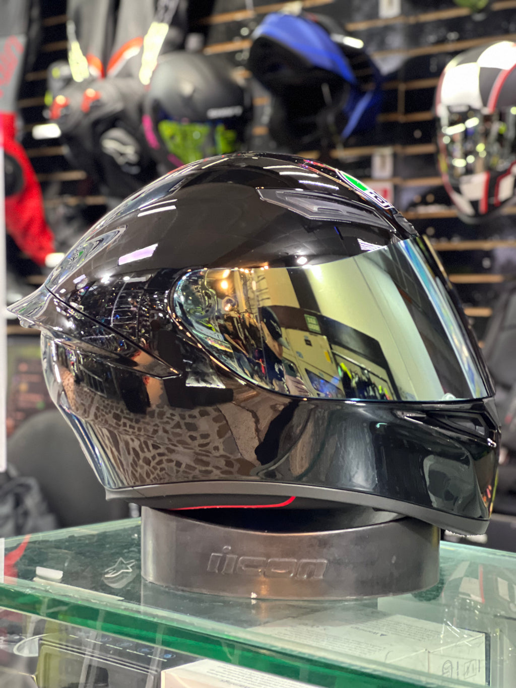 AGV K1 S NEGRO BRILLO