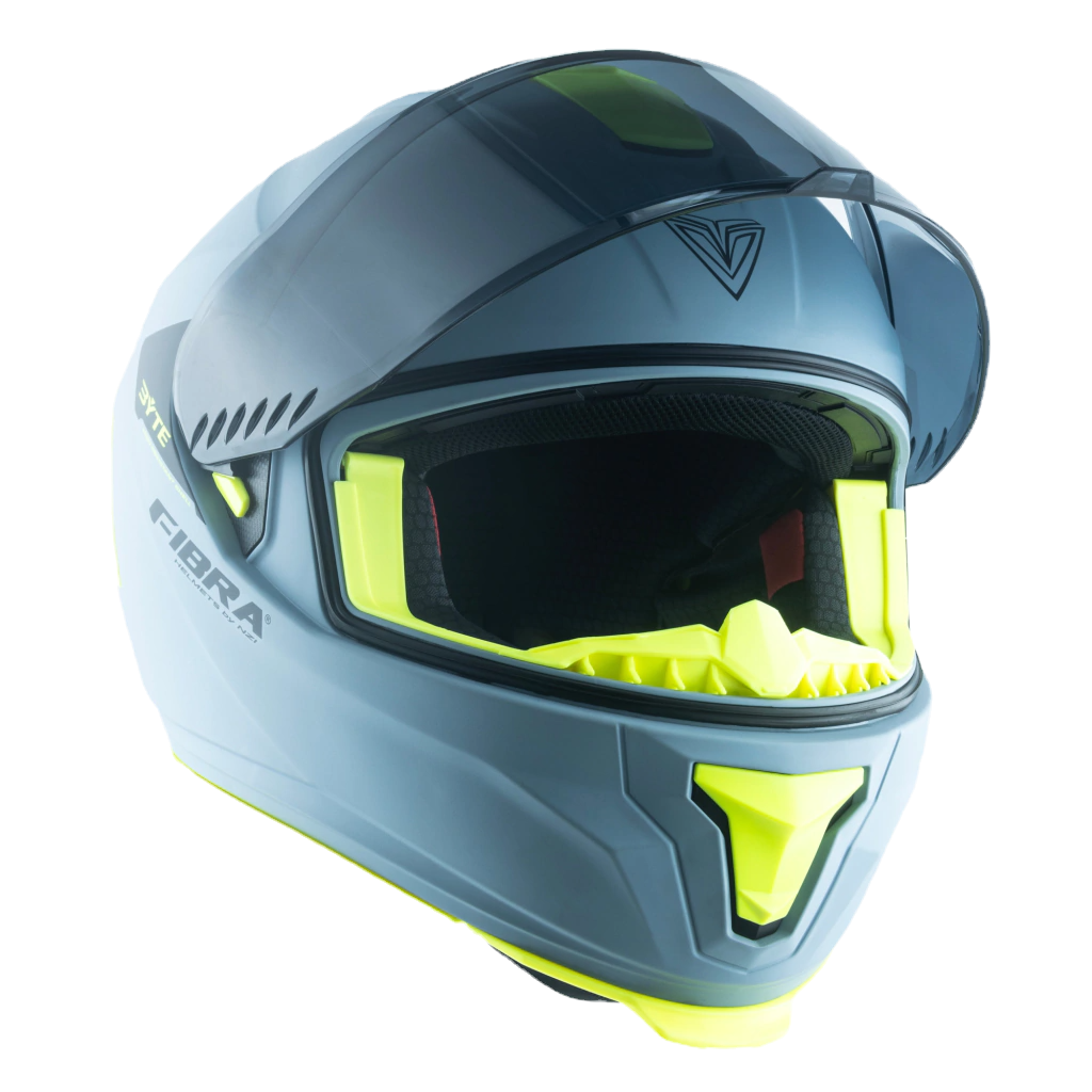 Fibra Byte Stream chroma gris neon Casco image 2