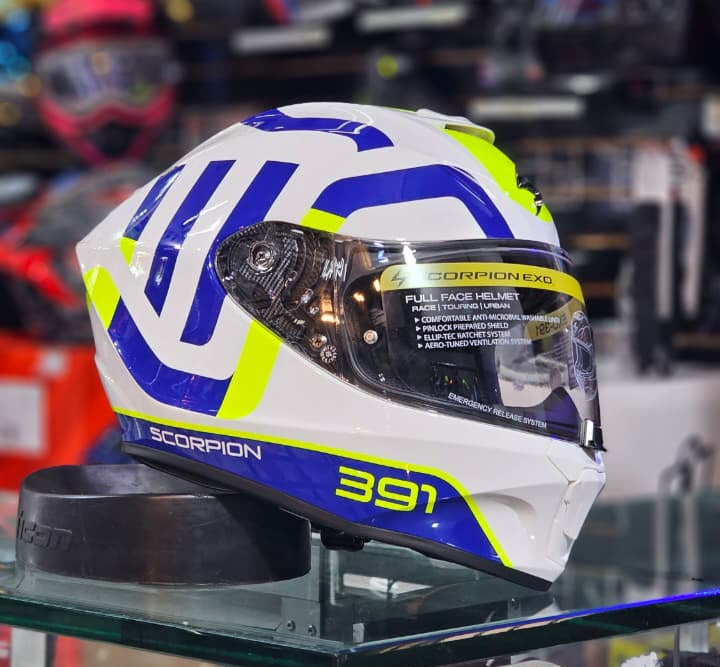 Scorpion 391 AROK Blanco/Azul/Neon image 1