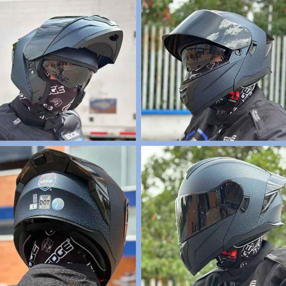 EDGE BOSTON AZUL GALAXIA CASCO ABATIBLE