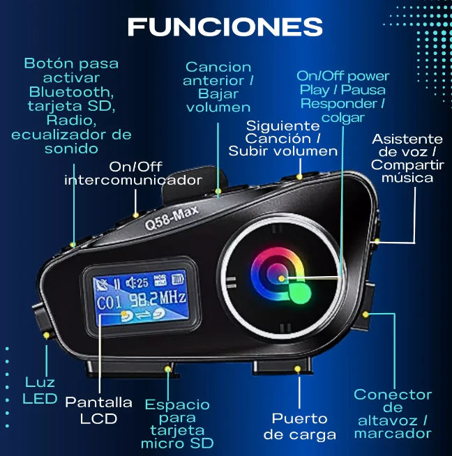 Intercomunicador Q58 MAX