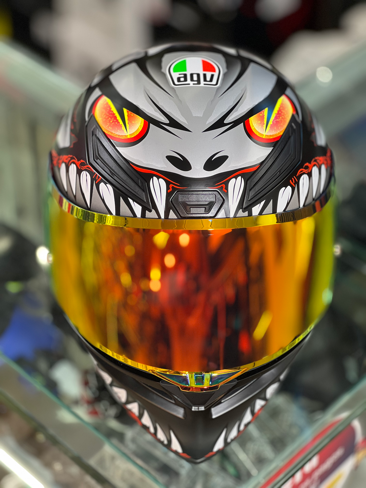 AGV K1 S Lyzard Grey/Red image 2